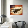 thumbnail image 3 of Nawypu Airplane Wall Decals, Flag Canvas Print, Biplane Wall Decor, Patriotic Wall Art, The Constitution Poster, Aircraft Artwork for Living Room Office, Pilot Gift, Framed  20x16in, 3 of 4