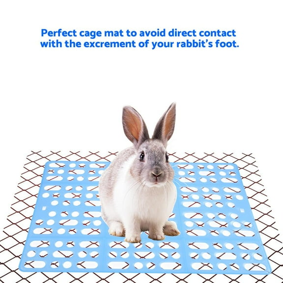 Mgaxyff Lasting Rabbit Cage Mat Easy to Clean Nest Pad for Guinea Pig Totoro (Blue)