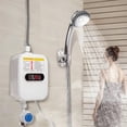 thumbnail image 3 of 3500W Electric Tankless Water Heater Set 110 Volt with LCD Display,US Version Instant Hot Water Heater for Bathroom Shower, 3 of 10
