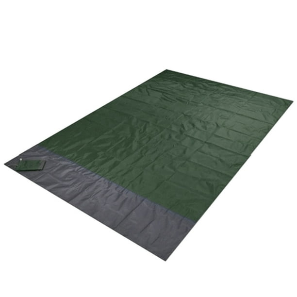 Estera de playa plegable Naiovety Manta para exteriores sin arena Color Verde oscuro