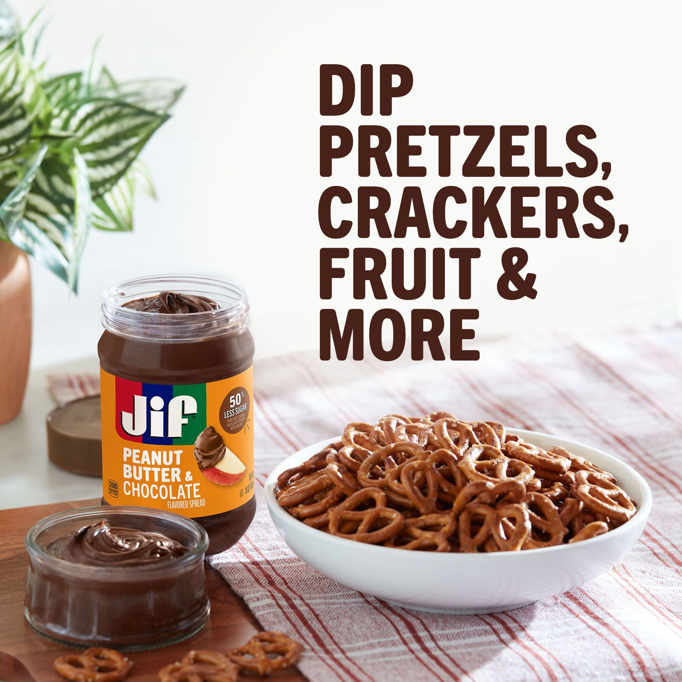 Jif Peanut Butter & Chocolate Flavored Spread, 15 Oz. Jar