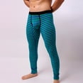 thumbnail image 6 of Miluxas Men’s Cotton Pouch Underwear Long Johns thermal Pants Bottoms Leggings Green, 6 of 8