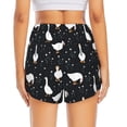 thumbnail image 4 of Goofa Fashionable Goose Printed Women 2 in 1 Running Shorts,Quick Dry Athletic Workout Shorts,High Waisted Athletic Shorts with Liner Pockets-Small, 4 of 9