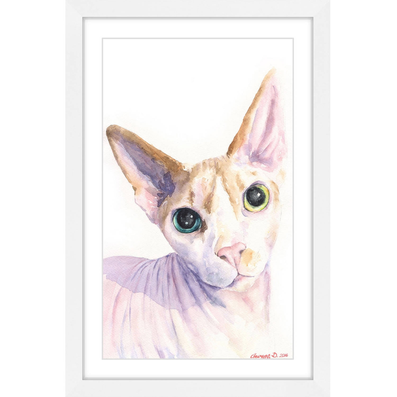 "Sphynx" Framed Painting Print