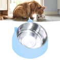 thumbnail image 2 of Xirurus Pet Heating Bowl – 304 Stainless Steel, 15° Incline, 0‑30°C Adjustable, Overheat‑Off, Keeps Food & Water Warm for Cats & Small Pets, 2 of 12