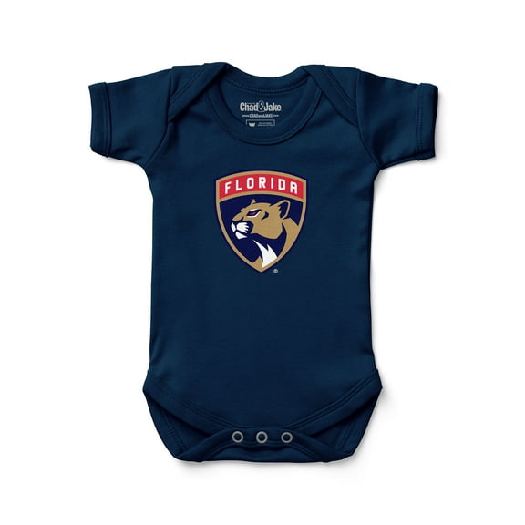 Newborn & Infant Chad & Jake Navy Florida Panthers Primary Logo Bodysuit