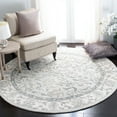 thumbnail image 3 of SAFAVIEH Glamour Pierce Floral Bordered Wool Area Rug, Light Blue/Ivory, 9' x 12', 3 of 9