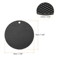 thumbnail image 2 of Unique Bargains 4pcs Silicone Trivets for Hot Pots, Hot Pads Pot Holders, Heat Resistant Trivets for Hot Dishes-Black, 2 of 5