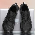 thumbnail image 7 of Men's Lace‑Up Athletic Running Sneakers, Mesh Upper Sports Footwear with Overlay Panels and Thick Contoured Midsole for Daily Workout and Walking, 7 of 7