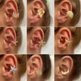 thumbnail image 4 of Fashionable Sun Ear Clip Simple Ear Jewelry Suitable for Various Styles, 4 of 20