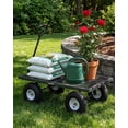 thumbnail image 5 of Outdoor Utility Cart, 800 lbs Heavy-Duty, 10" Pneumatic All-Terrain Tires, Lawn and Garden Cart with Removable Mesh Panels, 5 of 10