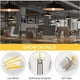 thumbnail image 3 of Lámpara Decorativa LED E27 Vintage Retro Edison, Paquete de 6 Bombillas Antiguas ST64 4W Filamento LED Blanco Cálido para Restaurante Café Bar Bombillas, 3 of 5