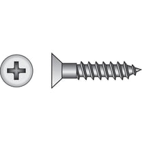Wood Screw, Zinc, #6 X 1/2", 100 PK., Hillman, 40012