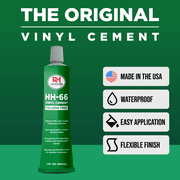 HH-66 Toluene Free Vinyl Cement 1 oz. Tube - PVC & Vinyl Glue for Pools, Tarps - RH Adhesives