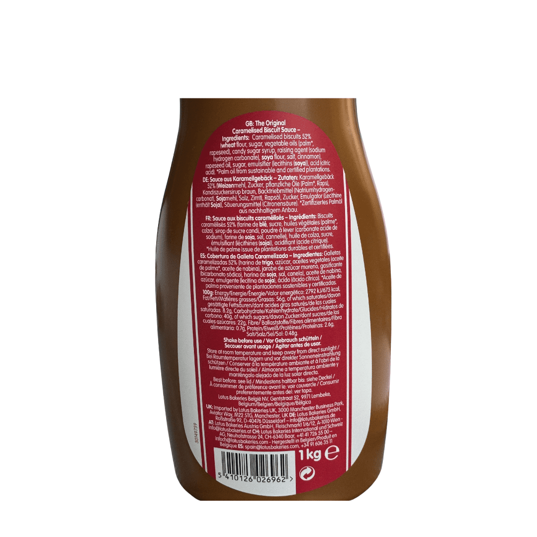 Lotus - Biscoff Squeezy Sauce - 1kg