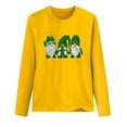 thumbnail image 4 of FAIWAD Hauts de la Saint-Patrick pour Femmes à Manches Longues, Col Rond, Imprimés, Décontractés, Tuniques Grande Taille, 4 of 4