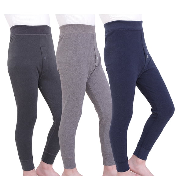 Godderr Kids Boys Thermal Compression Leggings Winter Pants Youth Fleece Lined Base Layer Tights Toddler Baby Cold Weather Warm Leggings for 2-14Y