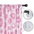 thumbnail image 4 of Blackout Kids Curtains,Pink and Pink Of Leopard Print Childrens Insulated Curtains Set Of 2,Bedroom Essentials,Toddler Room Decor 52"x84", 4 of 5