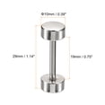 thumbnail image 2 of Unique Bargains 8Pack Métal Sac Sangle Connecter Boucles, 19x29mm Bourse Vis de Fixation Rivets (Ton Argent), 2 of 7