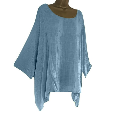 

Qufokar White Maternity Shirt Womens Super Soft Tee Shirts Womens Size Loose Linen Solid Ladies Plus Color Blouse Shirt Casual Tops Cotton Women S Blouse