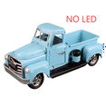 thumbnail image 2 of Blukids Farmhouse Christmas Blue Truck Decor, LED String Lights Vintage Blue Metal Pickup Truck Car Model with Mini Christmas Trees Ornaments, for Christmas Decorations and Table Top Decor(Blue), 2 of 10