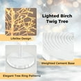 thumbnail image 6 of Gymax 6 FT Lighted Birch Tree w/320 Light LED Lights Weighted Base for Christmas White, 6 of 6