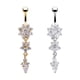 thumbnail image 1 of piercings colgantes de acero inoxidable para ombligo., 1 of 3