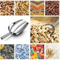 thumbnail image 3 of Stainless Steel Kitchen Practical Kitchen Spoon Ice Cube Scoop for Freezer Oatmeal Flour Scoop Popcorn Scoop Food (5 Pieces), 3 of 5