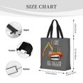 thumbnail image 3 of Fotbe I Like Big Digger Bolsa Tote con Estampado para Mujer, Bolsos con Cremallera, Bolsa de Hombro Casual de Gran Capacidad con Bolsillos Internos, 3 of 7