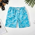 thumbnail image 2 of TOWED22 Little Boys Swim Trunks with Boxer Mesh Liner Swim Shorts Kids Quick Dry Bathing Suit Swimwear 4-12T Blue,9-10 Y, 2 of 9