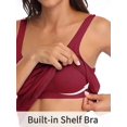 thumbnail image 4 of Women's Cotton Camisole With Shelf Bra Wider Adjustable Straps Basic Tank Tops High quality, 4 of 5
