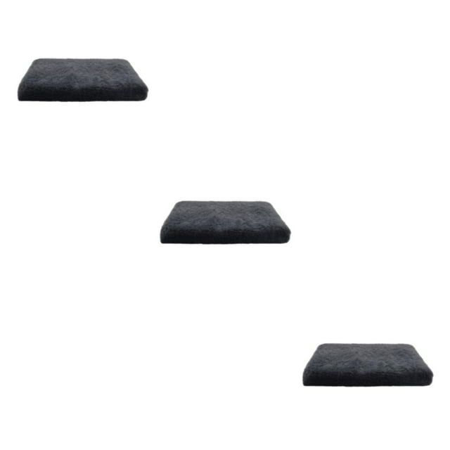 mmirethe Lit de Chien Adapté à Toutes les Races Rapport Qualité-Prix Facile à Nettoyer Durable Polyester Coussin pour Animaux de Compagnie Gris Foncé M 50 * 40 * 5cm 3Set