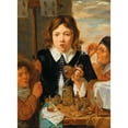 thumbnail image 2 of Joos van Craesbeeck 11x14 Black Ornate Wood Framed Double Matted Museum Art Print Titled: The Young Alchemist, 2 of 5