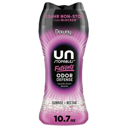 Downy Unstopables Fusions Odor Defense In-Wash Laundry Scent Booster Beads, Sunrise & Nectar Scent, 10.7 oz