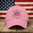 thumbnail image 4 of 250 Anniversary USA Hat Distressed Style, America 250 Hat Vintage Washed Baseball Cap, USA 250th Anniversary Low Profile Design, America 250th Anniversary Hat , Pink, 4 of 7