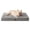 Light Grey-30*20*3.5 inches, variant on Dog Beds For Large Dogs With Removable Washable Cover Crate  Grey 35x23