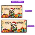 thumbnail image 5 of Merry Christmas Santa Corgi Scarf Twinkling Lights Xmas Holiday Desk Mat Full Keyboard Mouse Pad Welsh Corgi Dog Lover Gifts Idea Large Mousepad - 00022, 5 of 5