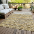 thumbnail image 6 of Addison Rugs Chantille Indoor/Outdoor Transitional Stripes Gold Washable Rectangle Rug, 3' x 5', 6 of 6