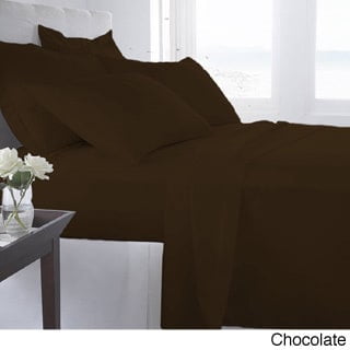 Luxury Home Super-Soft 1600 Series Double-Brushed 6 Pcs Bed Sheets Set (Full, Chocolate)