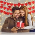 thumbnail image 6 of NOGIS 6Pcs Valentines Day Decorations - Valentines Banner - Valentines Decor Red Heart Garland 60 Pack Valentines Day Backdrop Decorations Party Favors for Door Wall Classroom School Home (Red), 6 of 7