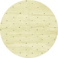 thumbnail image 1 of Ahgly Company Indoor Round Abstract Brown Gold Solid Area Rugs, 4' Round, 1 of 6