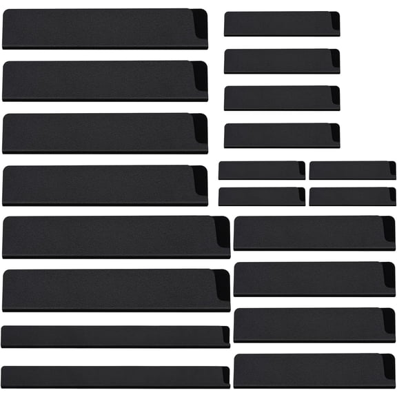 20pcs Universal Knife Edge Guards Set, Non-BPA Knife Sheath, Waterproof Abrasion Resistant Felt Lined Knife Cover Sleeves Knife Protectors, Gentle on Your Blades(20pcs)