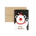 thumbnail image 2 of Teissuly Vintage Kraft Greeting Card Paper Christmas Handmade Blessing Gift Card With, 2 of 9