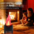 thumbnail image 6 of Electric LED Flamsee 3D Fake Fire Lamp Eeffect Torch Light for Halloween Xmas Party Decor Holiday Supplies  (9" Table Lamp), 6 of 10