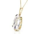 thumbnail image 2 of Galaxy Gold 14K Solid Gold 5.0 Carat Natural Topaz Necklace for Women - Yellow Gold Fine Jewelry, 2 of 3