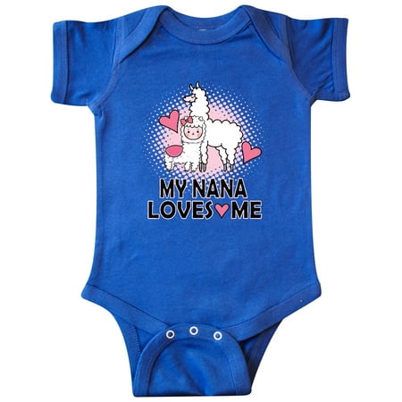 

Inktastic My Nana Loves Me Outfit Girls Gift Baby Girl Bodysuit