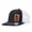 Black and white, variant on Truck American Flag Leather Patch Trucker Hat, Adjustable Snapback Cap for Men Women, Vacation Travel Daily Outdoor Wear