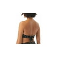 thumbnail image 2 of COCO REEF Women's Black Printed Stretch Adjustable Lined Convertible Molded Cup Bandeau Swimsuit Top 32-34DD, 2 of 4