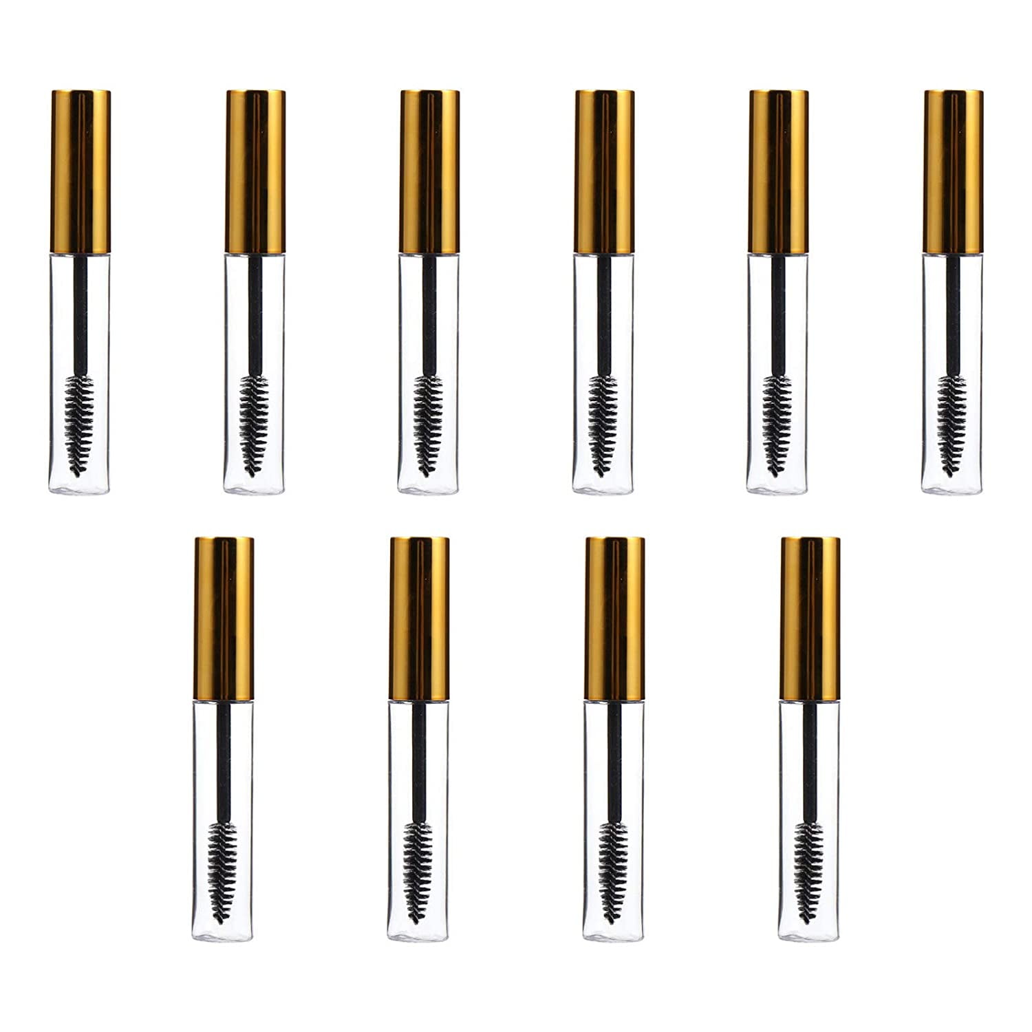 Clear Mascara 10pcs Empty Mascara Tube with Wand Refillable Empty