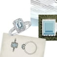 thumbnail image 6 of Everly Women's Aquamarine 10k White Gold Ring, 6 of 10
